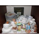 SECTION 19. A collection of assorted ceramics relating to Beatrix Potter including various wall