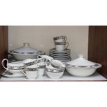 SECTION 5. A 42-piece Royal Doulton 'Tavistock' pattern tea and dinner service, comprising of