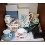 SECTION 26. Various ceramics and collectables including a jade-coloured soapstone puzzle ball, Royal