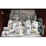 SECTION 1. A large collection of Portmeirion "The Botanic Garden" pattern ceramic tea and dinner