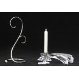 A Swarovski crystal 'Comet' candle holder, together with Christmas display stand, ref no's 7600