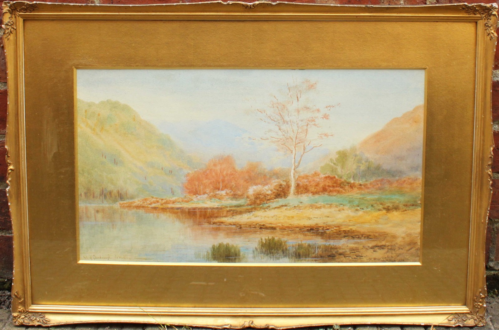 Alexander Williams RHA (1846-1930) 'Vale of Glendalough co. Wicklow' Landscape scene with