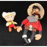 A 1950s 'Hank' the Mexican Bandit doll from popular US TV show' Whirligig.' 47cm, together with a