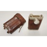 A WW1 officer's 'The Orilux' Trench torch in original leather belt case