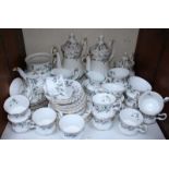 SECTION 31. A 49 piece Royal Albert 'Brigadoon' pattern tea and coffee service, comprising of a