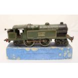 A Tipp & Co tinplate clockwork farm truck and trailer, together with a clockwork fire engine and