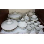 SECTIONS 19 + 20. A 93 piece Royal Doulton 'Berkshire' pattern dinner service, comprising of plates,