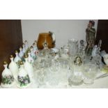 SECTION 13. A quantity of mixed glassware and ceramics, including a Capodimonte figure of a hunter