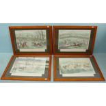 After Charles Hunt - 'Cheltenham Annual Grand Steeple Chase' A set of four colour prints depicting