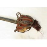 A Scottish 1828 / 1831 Pattern Highland Infantry Officer's Broadsword, 32.5-inch double fullered