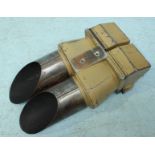 A pair of WW2 German 10x80 Flak Binoculars, with dkl marks for Joseph Schneider & Co, Kreuznach,