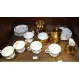SECTION 48. A 17 piece Royal Albert part tea service, with floral decoration, together with four