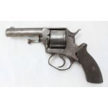 A 19th century 11.3mm six-shot double action centre-fire revolver, by Gilks & Co, Tower Hill, London