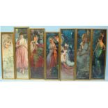 Seven various 'Pompeian Beauty' prints, dated various 1920s, after artists including Rolf