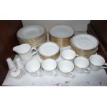 SECTIONS 19 + 20. A 78 piece Minton dinner and part coffee service, comprising of dinner plates,