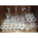 SECTION 36. An assortment of mixed glassware, including a set of six Stuart wine glasses and various