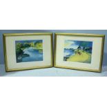 Roy Goodman. 'Pont Avon,' and 'Helford,' a pair of landscapes, signed and numbered in pencil,