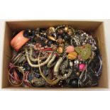 A good quantity of assorted costume jewellery, including necklaces, brooches and bangles etc.