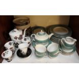 SECTION 3. A Royal Albert 'Masquerade' pattern part tea set, together with a Ridgway 'Conway'