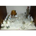 SECTION 13. A quantity of mixed glassware and ceramics, including a Capodimonte figure of a hunter