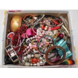 A good quantity of assorted costume jewellery, including bracelets, watches and bangles etc.