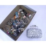 A quantity of assorted costume jewellery items including a Michael Kors watch, necklaces and bangles
