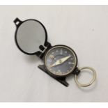 A German marching compass, the top marked with makers mark, 'Busch' '85840 D.R.G.M.'