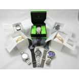 A quantity of watches, some boxed including Skagen, Croton, Casio and Invicta etc. (11)