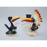 Royal Doulton limited edition Guinness figurines 'Big Chief Toucan' in original box and 'Miner