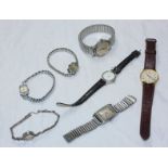 Seven assorted wristwatches including some examples by Seiko and Avia etc.