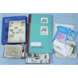 A quantity of GB and World stamps, mostly used , in three albums together with a a quantity of