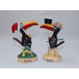 Royal Doulton limited edition Guinness 'Christmas Toucan' and 'Seaside Toucan' figurines in original