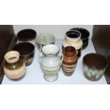 SECTION 4. Nine various West German pottery vases