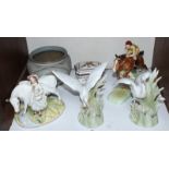 SECTION 2. Beswick figure of a girl on horse, No. 939 (tail repaired) together with a pair of