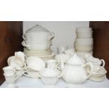 SECTION 9. An extensive Wedgwood Queen's Ware 'Queen's Plain' tea and dinner service, comprising