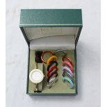 A ladies quartz Gucci wristwatch, in original branded box and with multiple inter-changeable