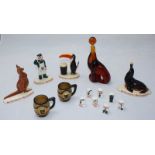 Various Guinness ceramics including four Carltonware Guinness figures, 'Zoo keeper', 'Kangaroo', '