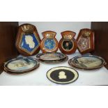 SECTION 13. A set of six Royal Doulton Great Ships of Discovery wall plates, together with four