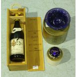 Two IOW glass commemorative items for Portsmouth Carry Ferry and Fast-Cat, boxed, together with a
