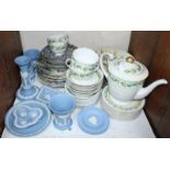 SECTION 30. A quantity of Wedgewood Jasperware, part Fuji China 'Garland' tea set and a quantity