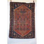 Bakhtiari rug, Chahar Mahal Valley, west Persia, late 19th century, 6ft. 5in. X 4ft. 5in. 1.96m. X