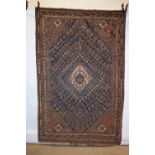 Bolvardi rug, Shiraz area, Fars, south west Persia, early 20th century, 8ft. 7in. X 5ft. 7in. 2.62m.