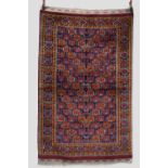 Afghan rug of 'Beshir' design, Afghanistan, third 20th century, 6ft. 9in. X 4ft. 3in. 2.05m. X 1.