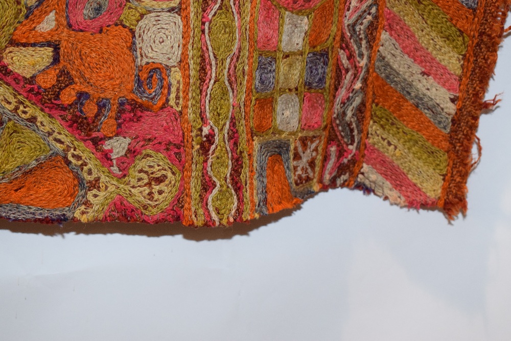 Iraqi embroidered wedding blanket, Samawa, Marshlands of southern Iraq, 20th century, 5ft. 4in. 1. - Image 11 of 13
