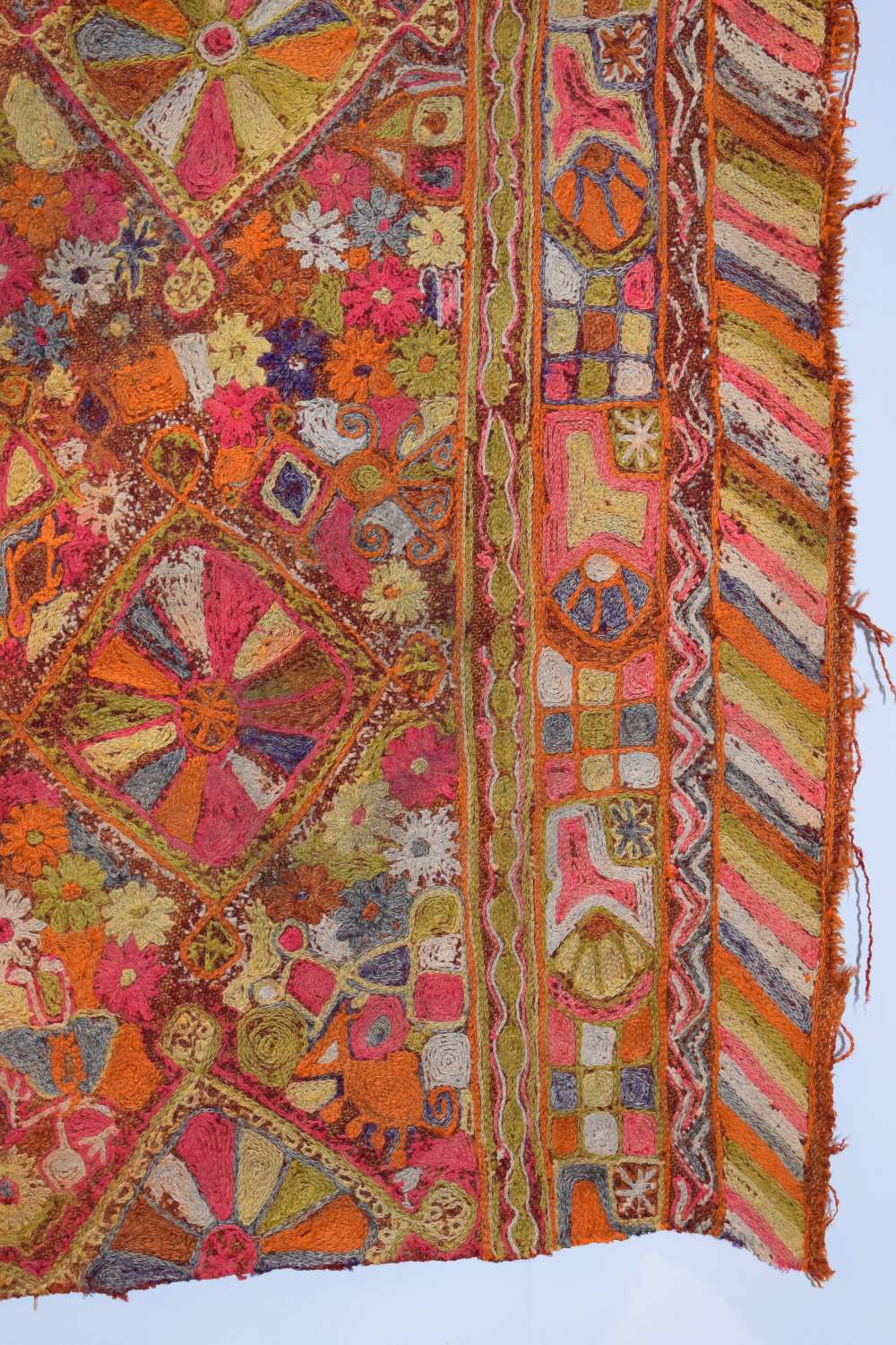 Iraqi embroidered wedding blanket, Samawa, Marshlands of southern Iraq, 20th century, 5ft. 4in. 1. - Image 2 of 13