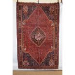 Qashqa'i rug, Fars, south west Persia, circa 1930s-40s, 8ft. 4in. X 5ft. 6in. 2.54m. X 1.68m.