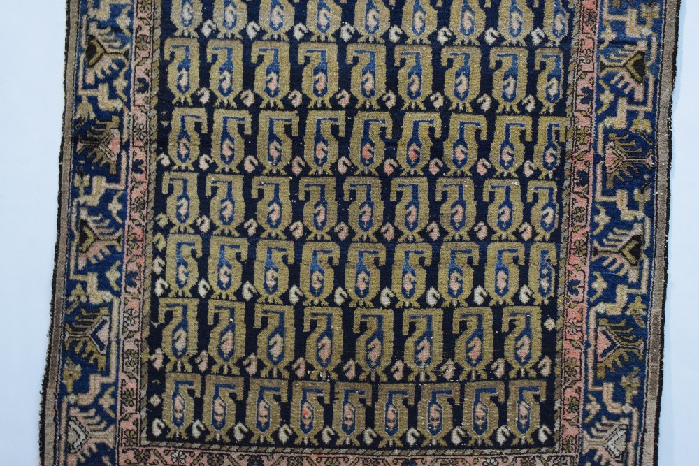 Hamadan 'boteh' rug, north west Persia, first half 20th century, 6ft. 1in. X 4ft. 6in. 1.86m. X 1. - Image 5 of 7
