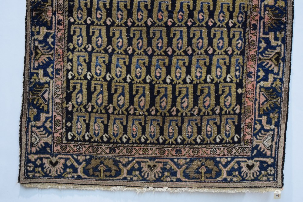 Hamadan 'boteh' rug, north west Persia, first half 20th century, 6ft. 1in. X 4ft. 6in. 1.86m. X 1. - Image 6 of 7