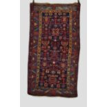 Hamadan rug, north west Persia, circa 1930s-40s, 6ft. 8in. x 3ft. 7in. 2.03m. x 1.09m. Some wear and