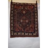 Two Afshar rugs, Kerman area, south east Persia, early 20th century, the first with dark blue